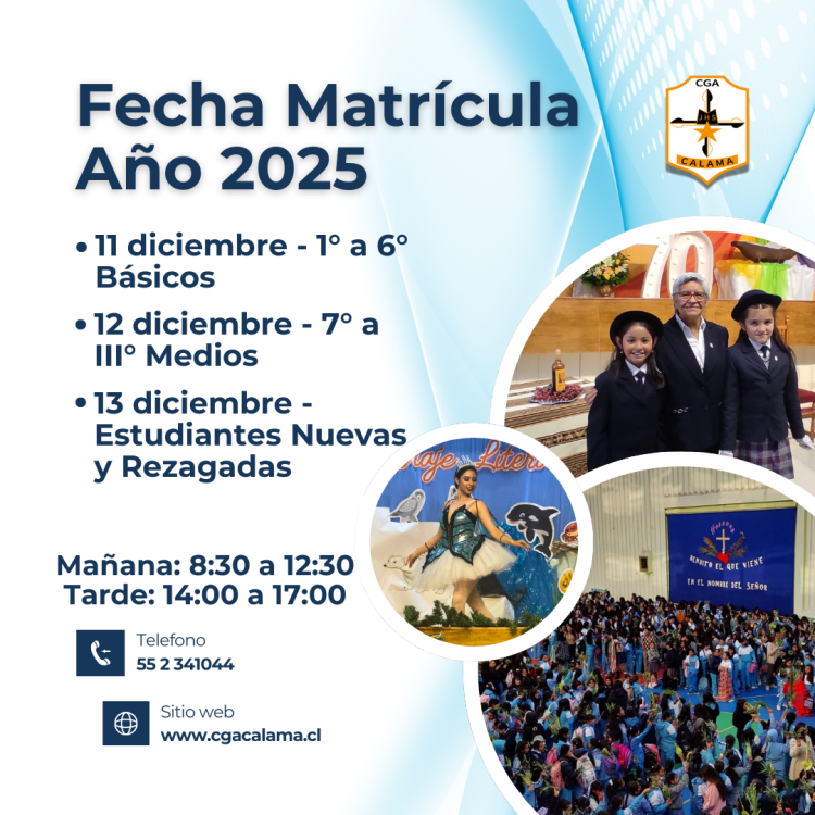 Fecha Matrículas Año 2025